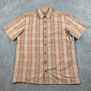 511 Tactical Shirt Mens Medium Brown Plaid Classic Covert CCW Breakaway Snaps